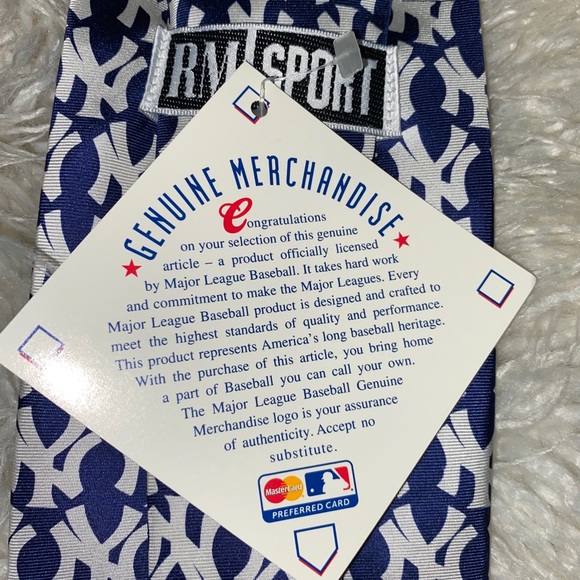 NIB 2002 vintage RM sport Yankees necktie - Picture 3 of 3